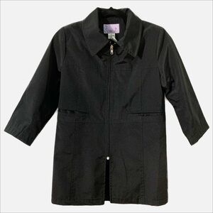 Rothchild Light Weight Zip Front Trench Like Coat Pointed Collar Fully Lined 🖤